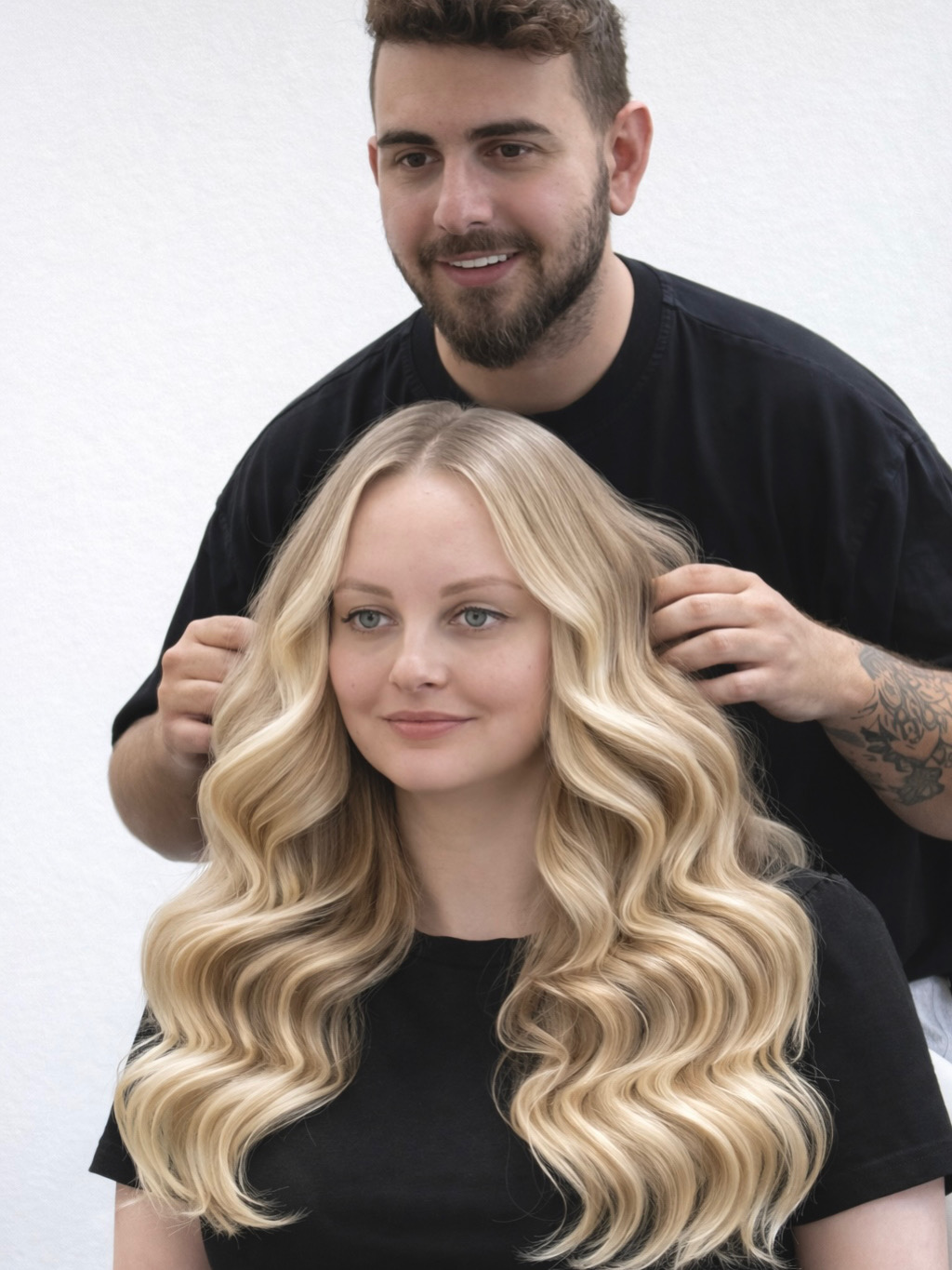 Hair salon in North York — stylist working on a client at Attitudes Hair Salon